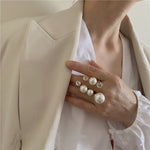 Load image into Gallery viewer, Rihana Pearl Zircon Adjustable Ring