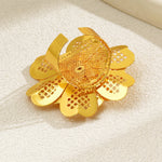 Load image into Gallery viewer, Ishana Glam Big Gold Plated Adjustable Statement Ring