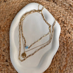 Load image into Gallery viewer, Esha Evil Eye Waterproof Layered Chain
