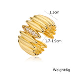 Load image into Gallery viewer, Senorita Retro 18k Gold Plated Open Ring