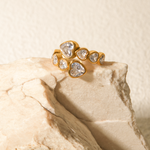 Load image into Gallery viewer, Anney Luxury Waterproof 18k Gold Plated Open Ring