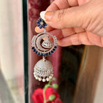 Load image into Gallery viewer, Aaliyah Double Jhumki Earrings