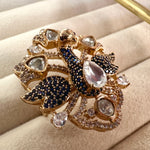 Load image into Gallery viewer, Ava Blue Peacock Adjustable Ring