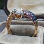 Load image into Gallery viewer, Russel Multicolor Snake Ring