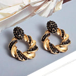 Load image into Gallery viewer, Black Lucky Earrings