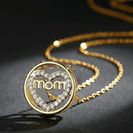 Load image into Gallery viewer, Mom Heart Shape Zircon Pendant Chain