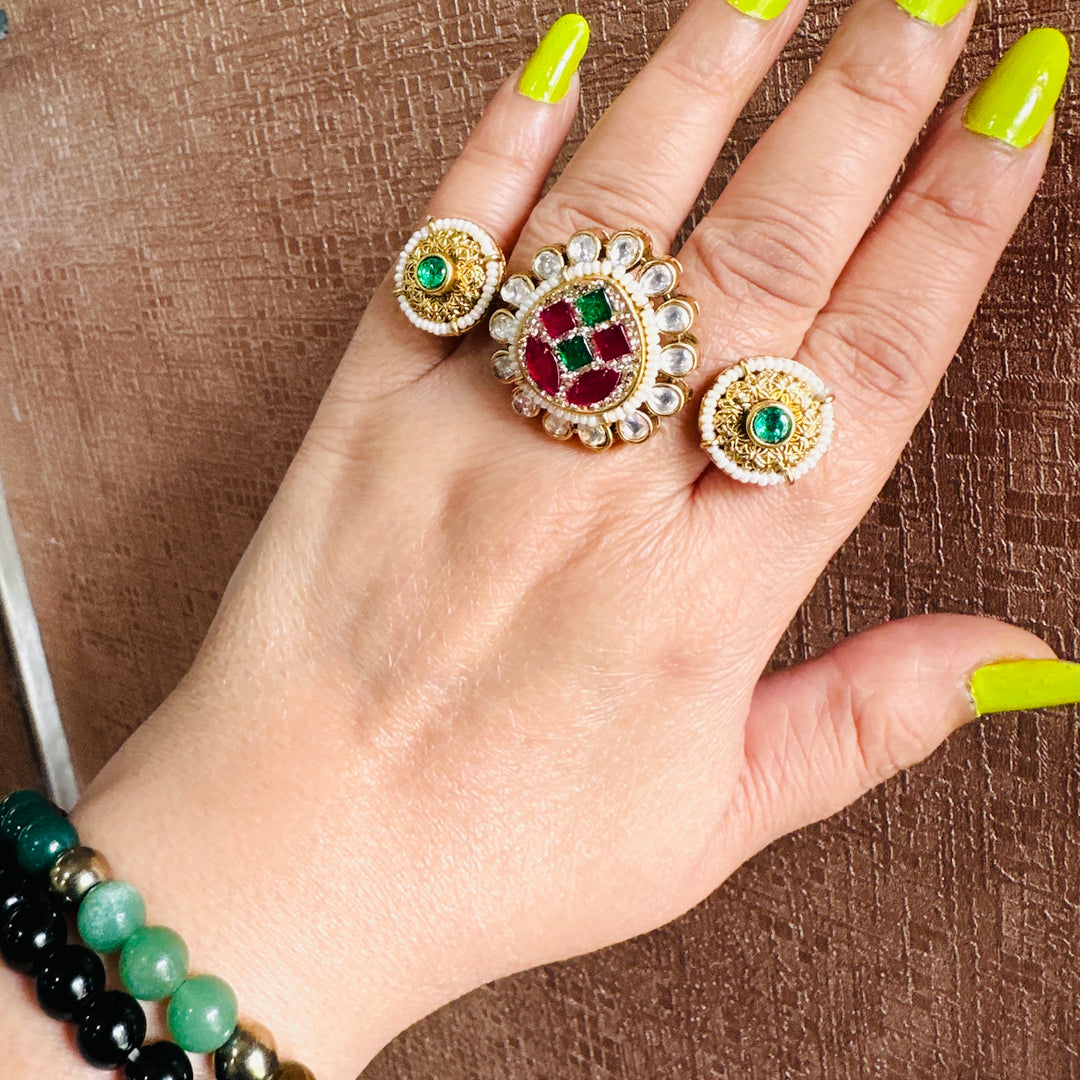 Aaradhya Statement Adjustable Ring