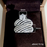 Load image into Gallery viewer, Rivah Royal Ad Stone Double Ring