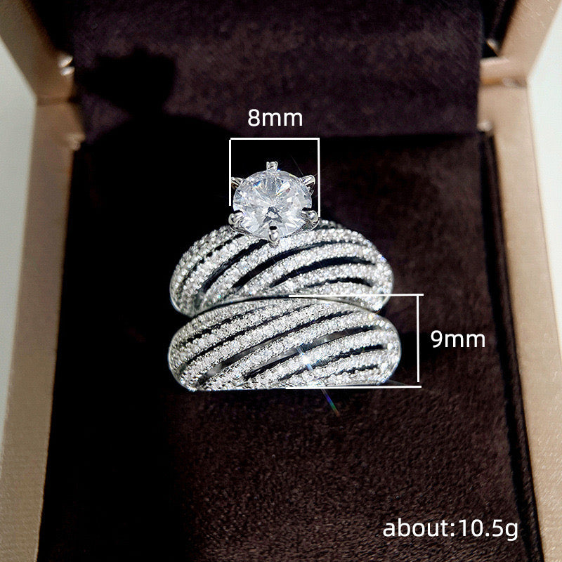 Rivah Royal Ad Stone Double Ring