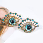 Load image into Gallery viewer, Chunky Blue Eyes Earrings