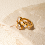 Load image into Gallery viewer, Anney Luxury Waterproof 18k Gold Plated Open Ring