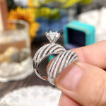 Load image into Gallery viewer, Rivah Royal Ad Stone Double Ring
