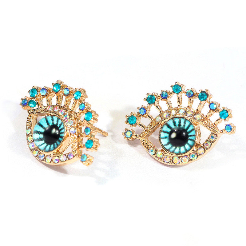 Chunky Blue Eyes Earrings