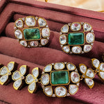 Load image into Gallery viewer, Joshel Doublet Mossionite Royal Chokar Set