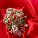 Load image into Gallery viewer, Ava Green Peacock Adjustable Ring