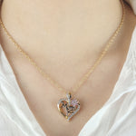 Load image into Gallery viewer, Mom’s Heart Zircon Pendant Chain