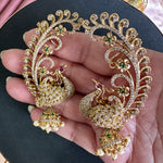 Load image into Gallery viewer, Peacock Statement Earcuff Earrings