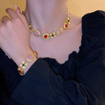 Load image into Gallery viewer, Elizabeth Statement jewellery Set
