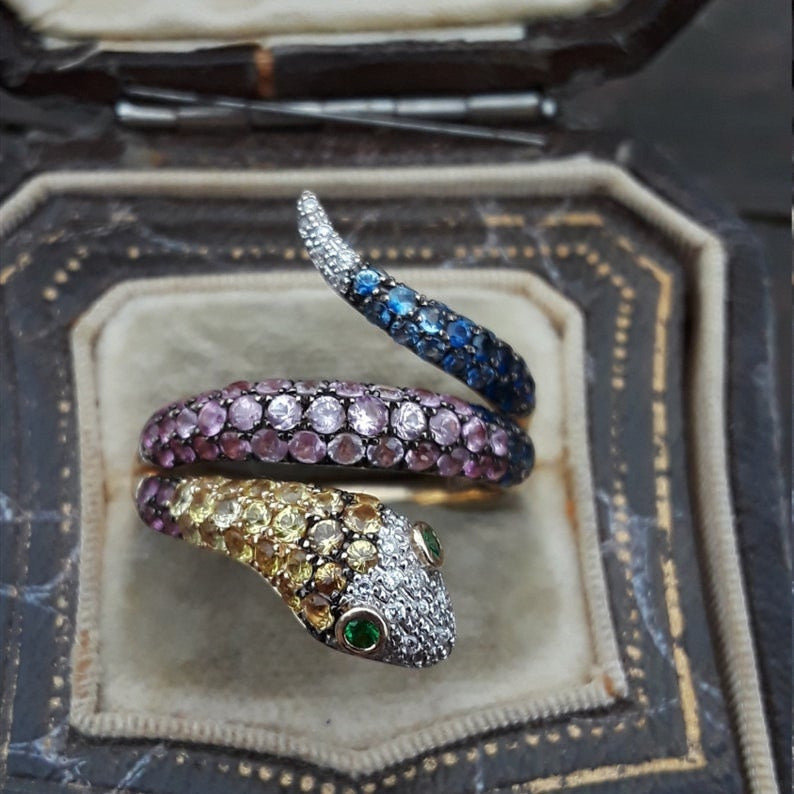 Russel Multicolor Snake Ring