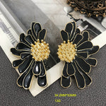 Load image into Gallery viewer, Rubina Retro Black Drop Earrings