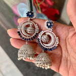 Load image into Gallery viewer, Aaliyah Double Jhumki Earrings
