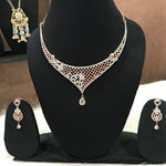 Load image into Gallery viewer, Nyla Rose gold Ad Jewellery Set