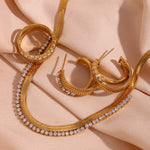 Load image into Gallery viewer, Adah 18k Gold Plated Waterproof Jewellery Set