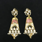Load image into Gallery viewer, Kia Kundan Pink Earrings