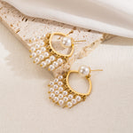 Load image into Gallery viewer, Netra 18K Gold Plated Drop Earrings