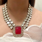 Load image into Gallery viewer, Kiara Royal Rani Haar Jewellery Set