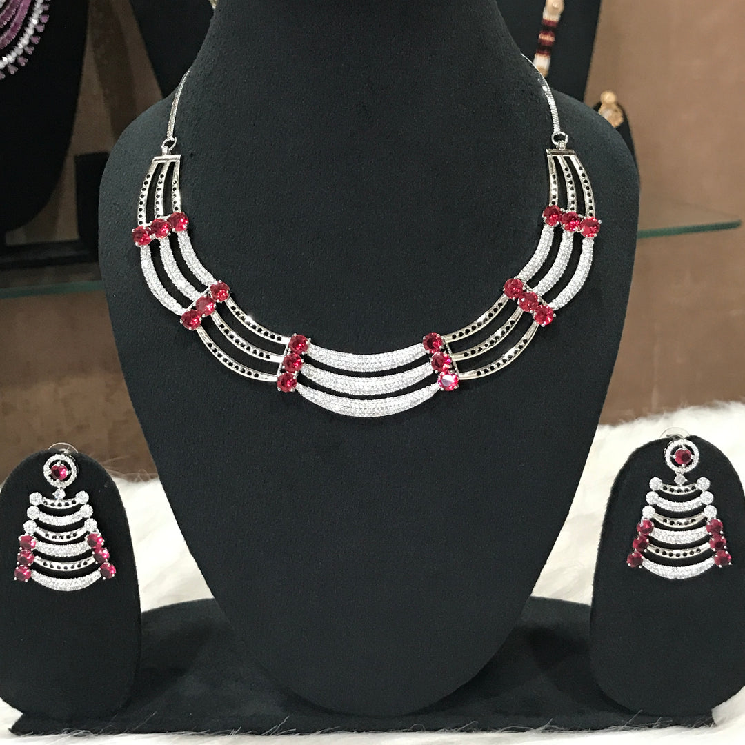 Ada Red Ad Jewellery Set