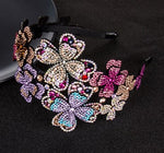 Load image into Gallery viewer, Suhana Floral Multicolor Zircon Hairband
