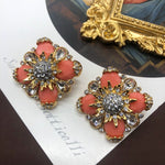 Load image into Gallery viewer, iki Vibrant Peach Studs Earring