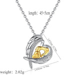 Load image into Gallery viewer, Mother Baby Hand Holding Heart Zircon Pendant Chain