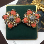 Load image into Gallery viewer, iki Vibrant Peach Studs Earring