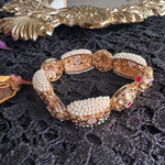 Load image into Gallery viewer, Mehar Polki Piroyee Gajra Bracelet