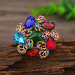 Load image into Gallery viewer, Anayra Gold Plated Adjustable Statement Ring