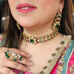 Load image into Gallery viewer, Ishariya Multi Statement Kundan Chokar Set