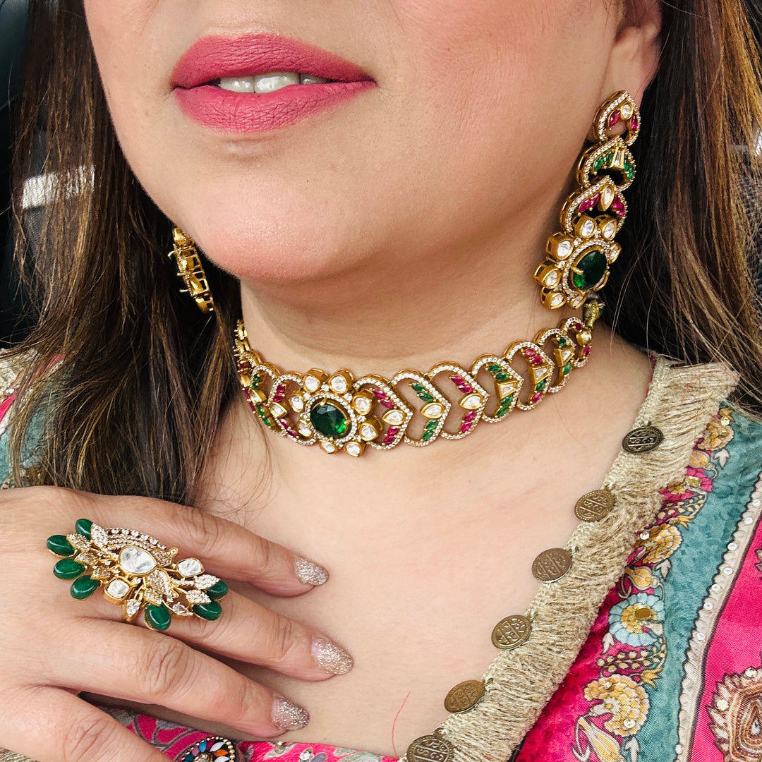 Ishariya Multi Statement Kundan Chokar Set