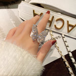 Load image into Gallery viewer, Classic Butterfly Zircon Adjustable Ring