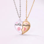 Load image into Gallery viewer, Mother Daughter Eternal Bond Magnetic Heart Shape Pendant Chain