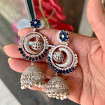 Load image into Gallery viewer, Aaliyah Double Jhumki Earrings