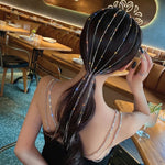 Load image into Gallery viewer, Black Gold Rhinestones Hairband