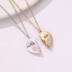Load image into Gallery viewer, Mother Son Eternal Bond Magnetic Heart Shape Pendant Chain