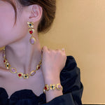 Load image into Gallery viewer, Elizabeth Statement jewellery Set