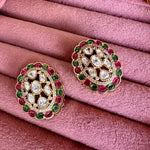 Load image into Gallery viewer, Avantika Mossionite Kundan Hasli Set