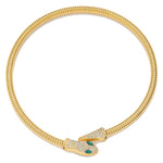 Load image into Gallery viewer, Jade Snake Zircon Necklace Bracelet Combo
