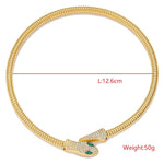 Load image into Gallery viewer, Jade Snake Zircon Necklace Bracelet Combo