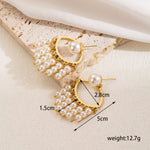 Load image into Gallery viewer, Netra 18K Gold Plated Drop Earrings