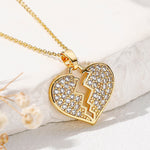 Load image into Gallery viewer, Edwina Heart Shape Zircon Pendant Chain